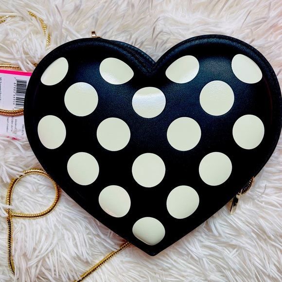 Kate Spade Women's Bag Crossbody Purse - 3D Polka Dot Heart - Retails $298 - Picture 3 of 8